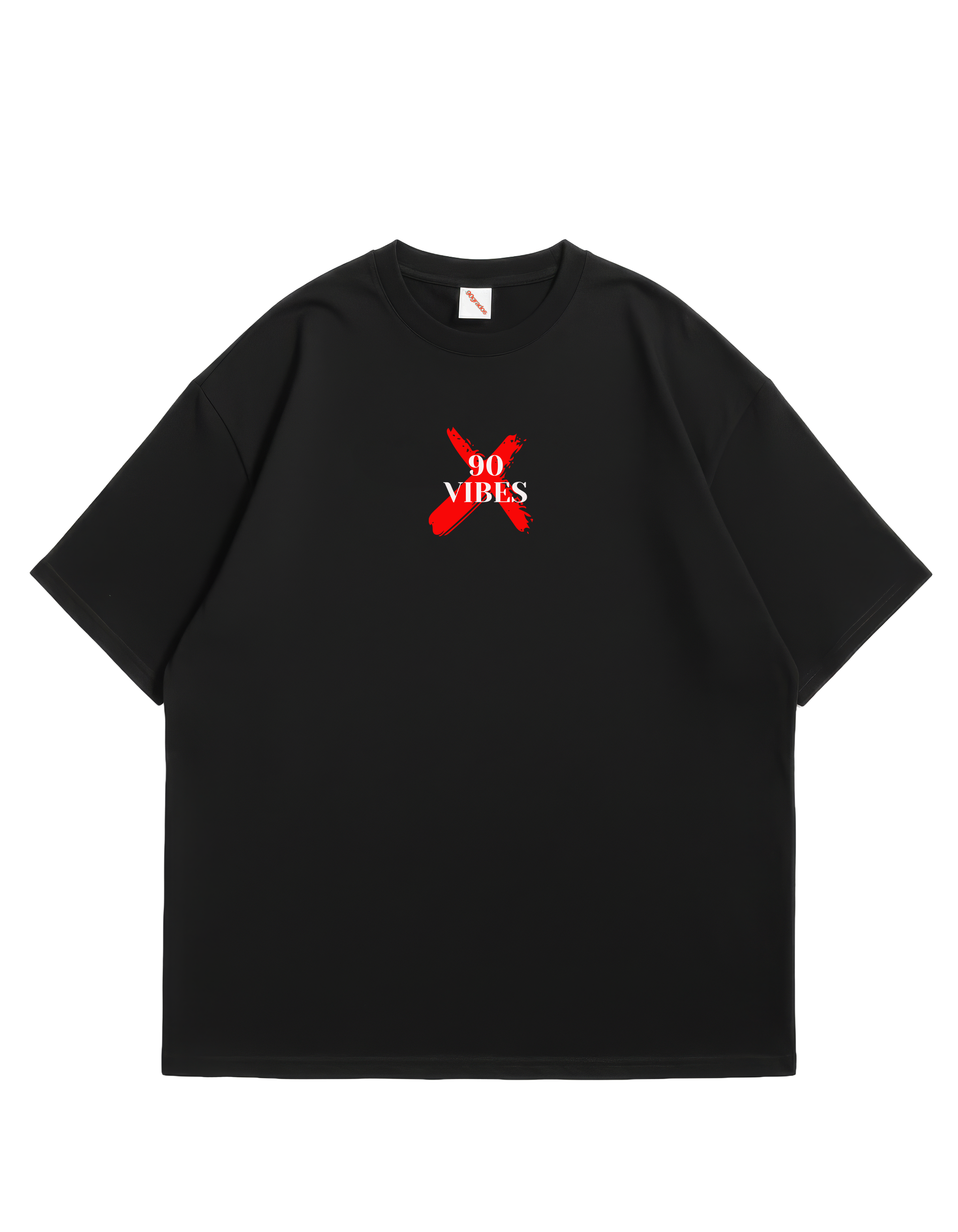 Camiseta Oversized Negra 90 Vibes
